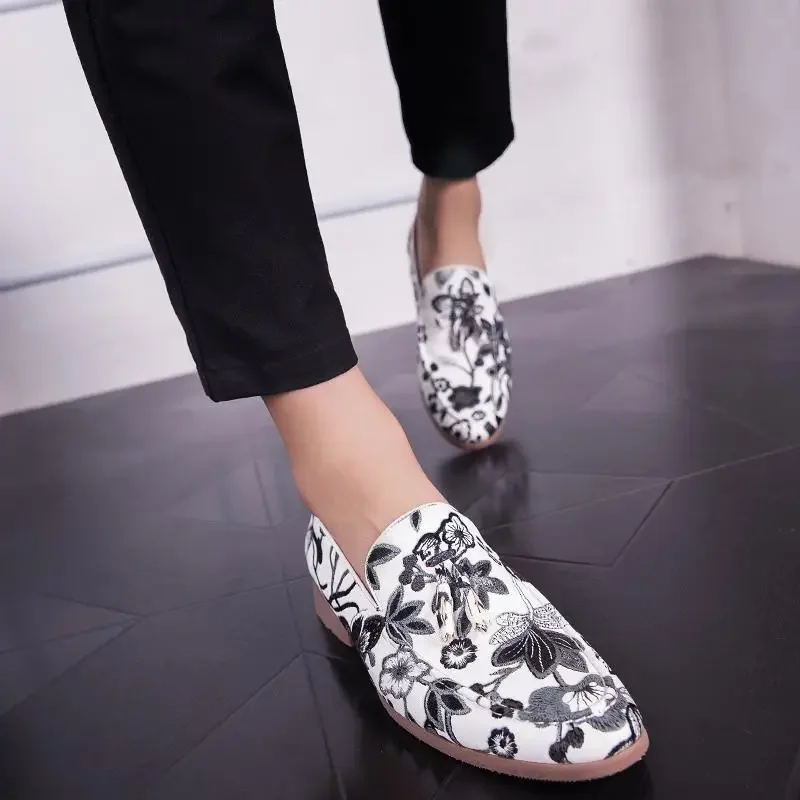

Luxury Men's Leather Derby Shoes Formal Office Business Wedding Lace-up Dress Shoes Pointed Toe Loafers Black