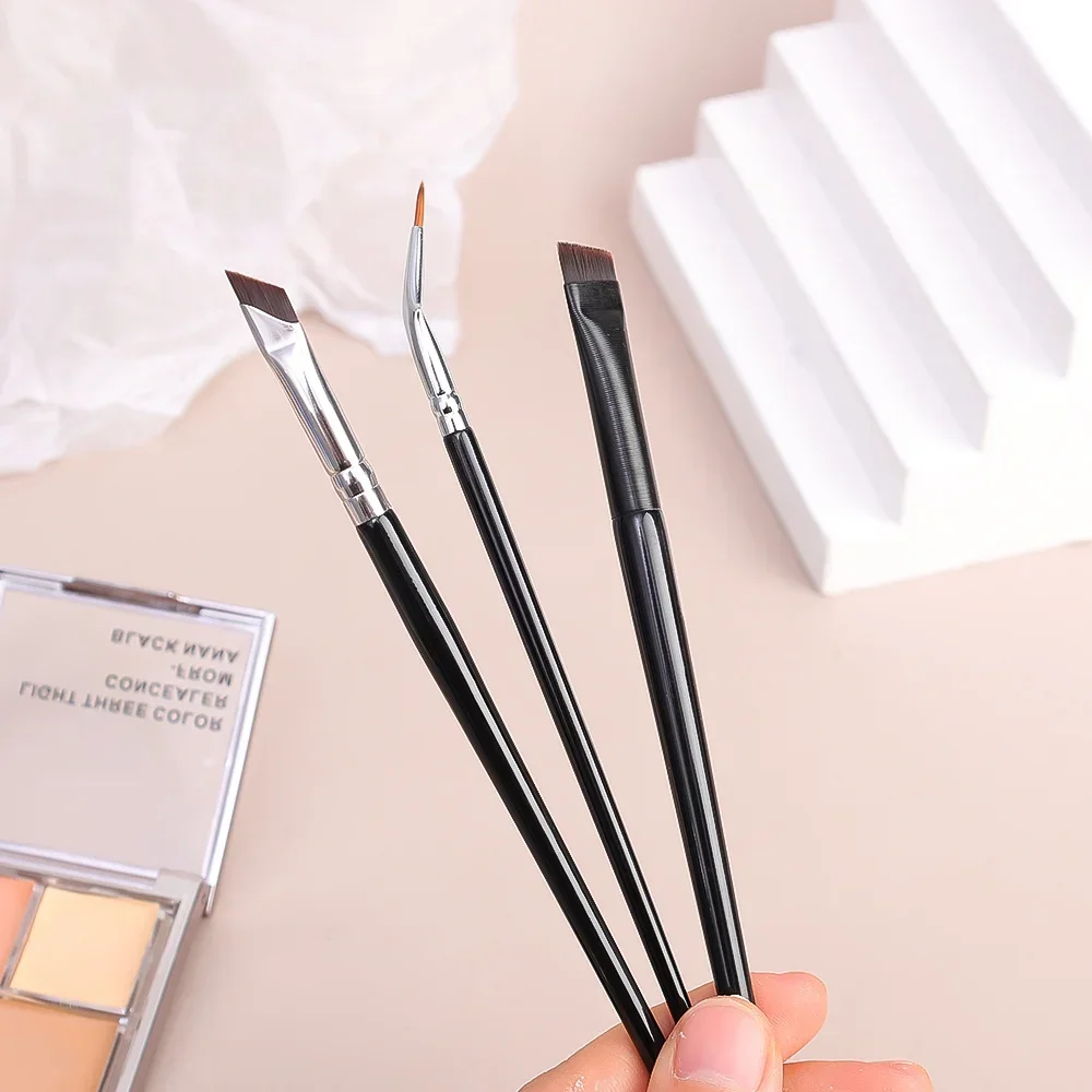 Makeup Brushes Set Eyebrow Contour Precise Detail Brush Eyebrow Eyeliner Brush Portable Small Angle Makeup Tool