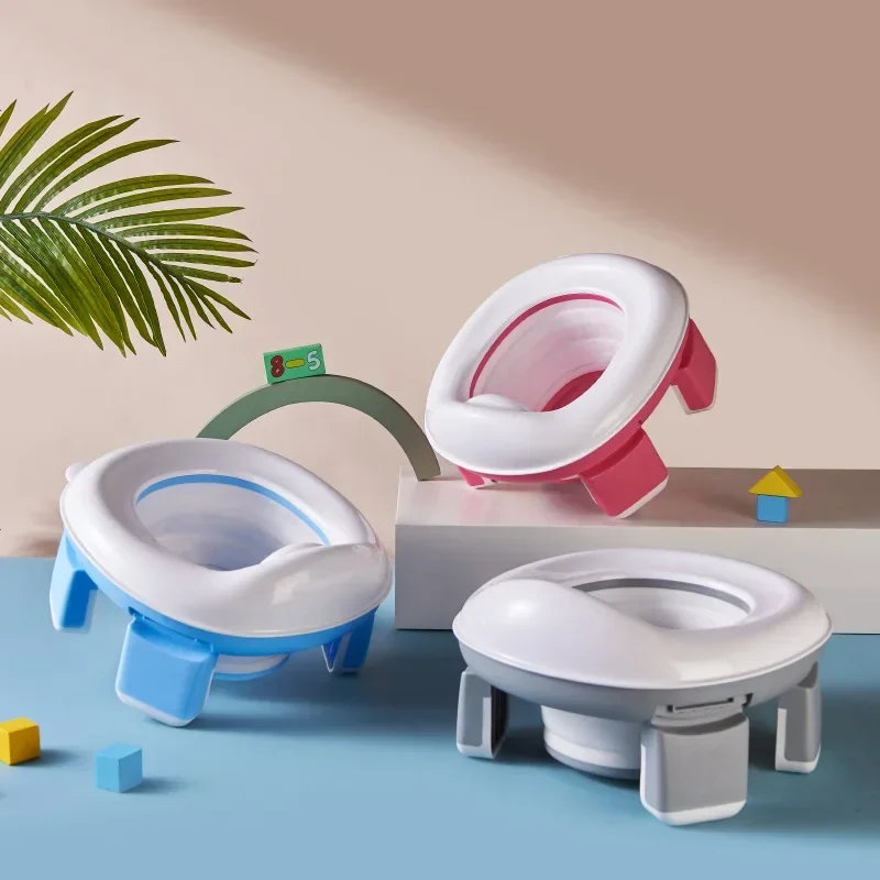 Children's Newborn Potty Training Seat Household Plastics Portable Folding Non-slip Seconds Cleaning Potty Training Seat Child Toilet