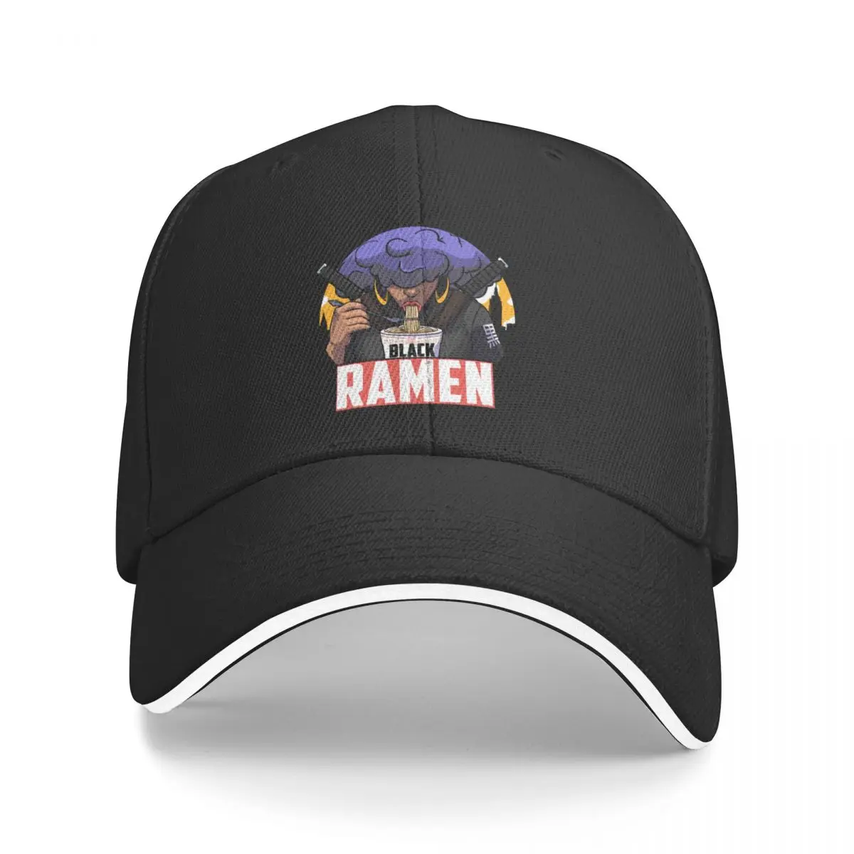 

Black Ramen Drip Bucket Hat Baseball Cap Beach bag Bobble hat trucker hats for men Women's