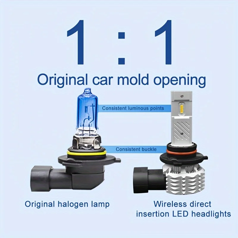 ڵ  6000K H4 H7 LED , H8 H9 H11 9005 9006 9012 工, ڵ  HB2 9003 HB4 ÷  ÷, 2 