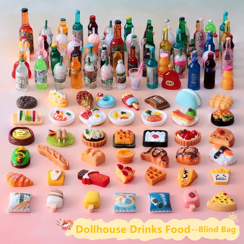 161 Piece Mini Shopping Cart Toy Set - Dollhouse Supermarket Accessories With Food & Trolleys