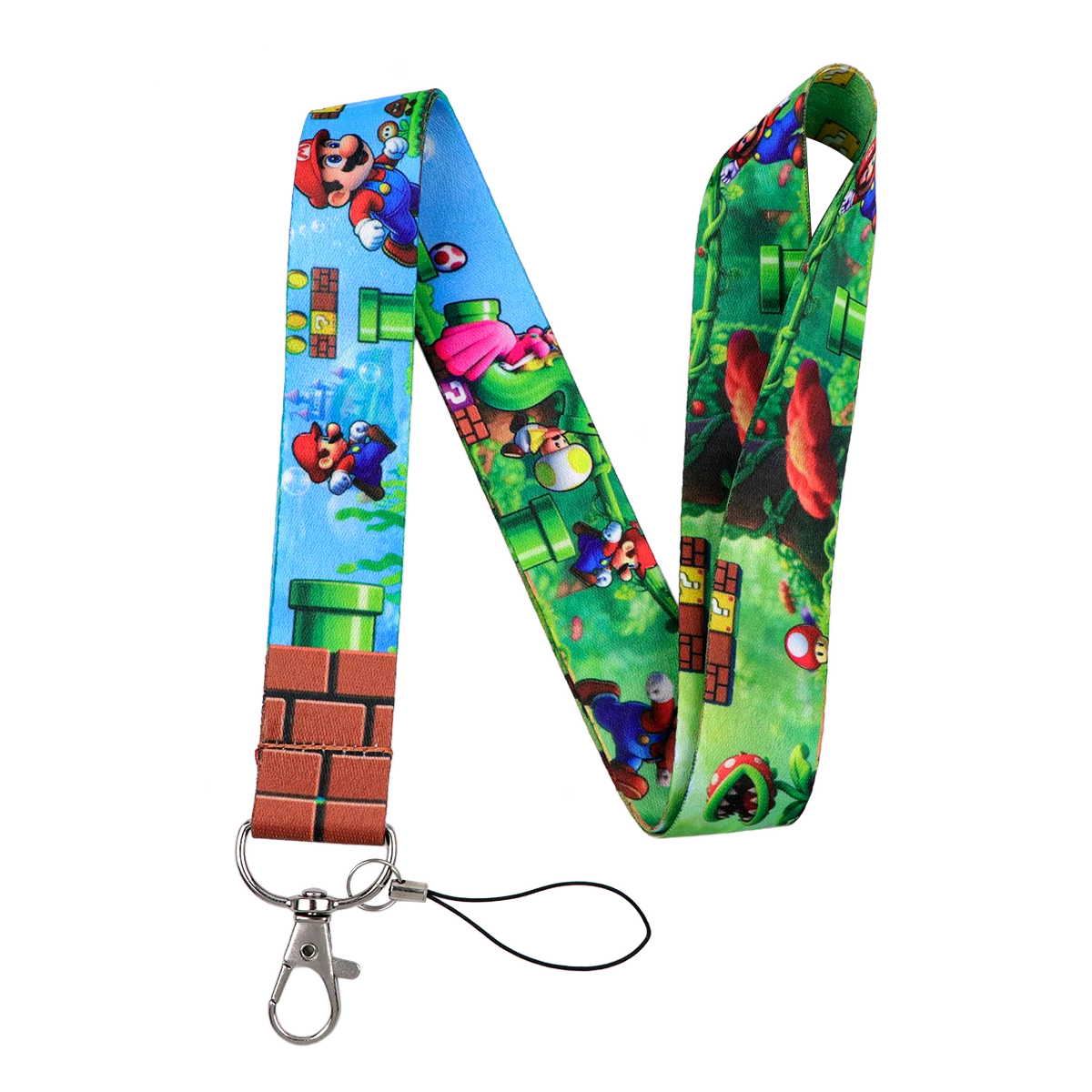 Vibrant Video Game Lanyard with Card Holder - Ideal for Students, Office, and Travel