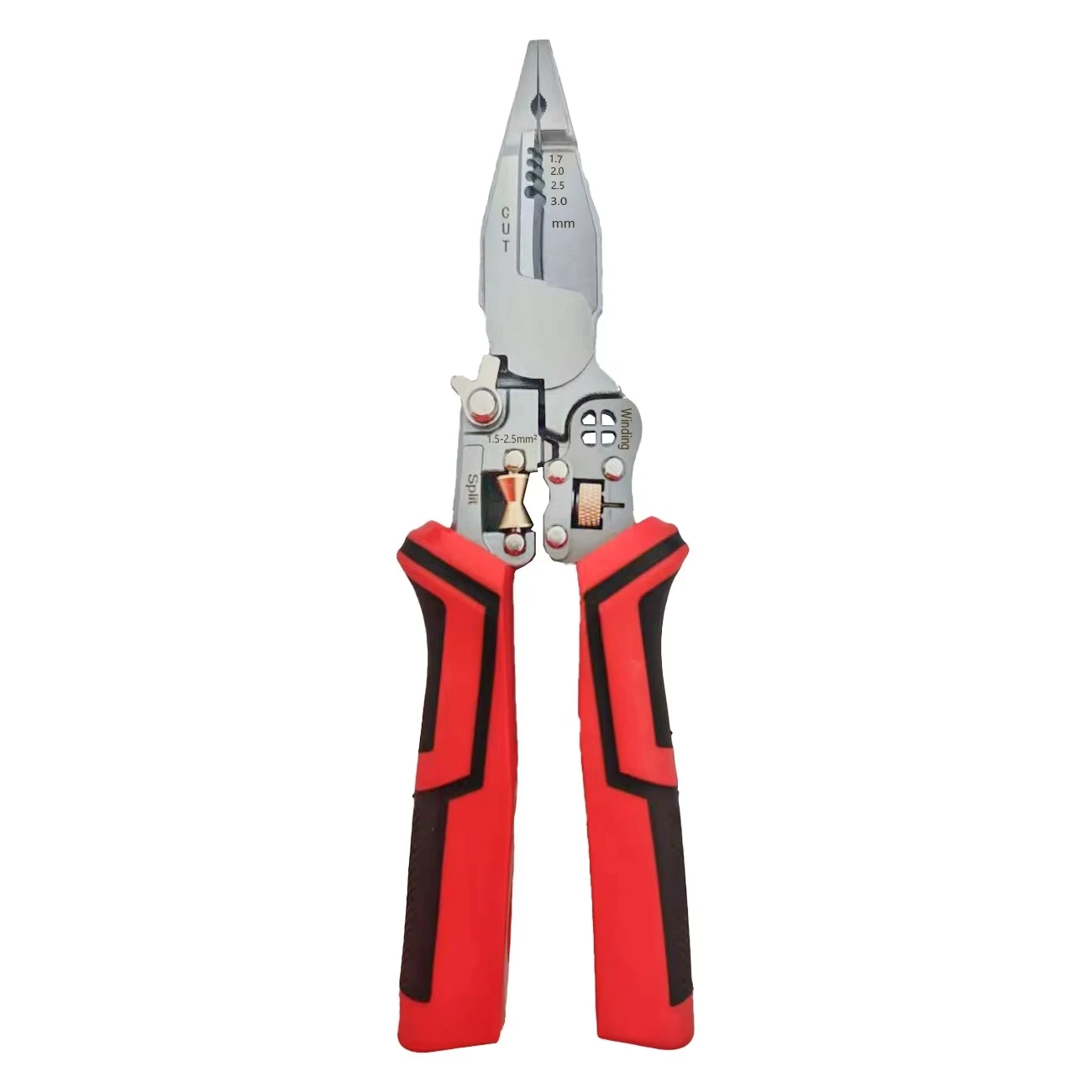 Versatile 9-In-1 Electrical Stripping and Crimping Tool with Voltage Tester