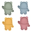 Children's Dishes Baby Silicone Sucker Bowl Baby Panda Face Dining Plate Toddle Training Tableware Kids Feeding Bowls 1