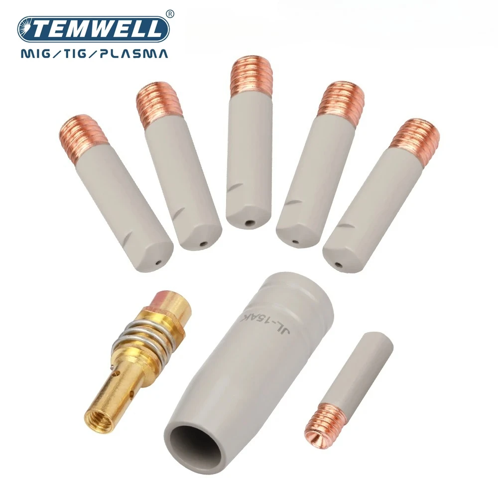 8pc 15AK Coating Protection Nozzle Non-Stick Welding Slag European Airless Gas P