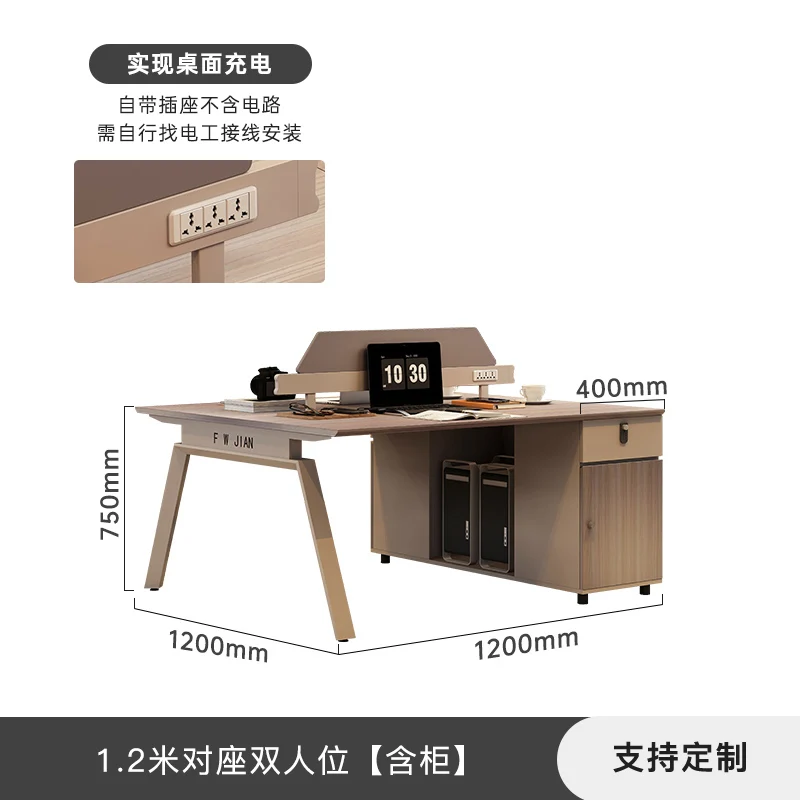 Moda simples mesa de escritório estilo chinês decoração de beleza de madeira clara única mesa de escritório lounge meuble bureau móveis para casa