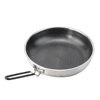 Stainless Steel Honeycomb Non-Stick Pan Folding Handle Wok Frying Pan Picnic Camping Equipment Outdoor Kitchen Cookware 1