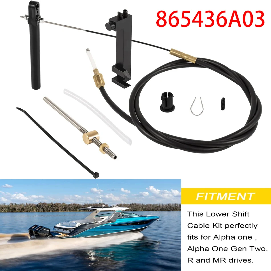 MX Yacht Tools 865436A02 Lower Shift Cable Kit Yacht Accessories 