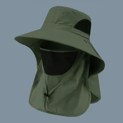 UV Protection Sun Hat with Neck Flap (Army green)