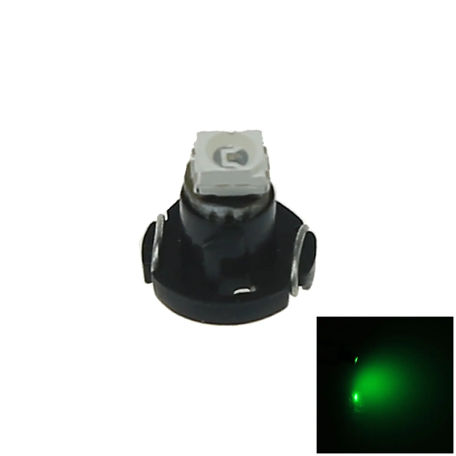 

1x Green RV T3 Blub NEO Dash Twist Socket HVAC Control Lamp 1 Emitters 1210 SMD LED 35853-SDA-A01 N001-G