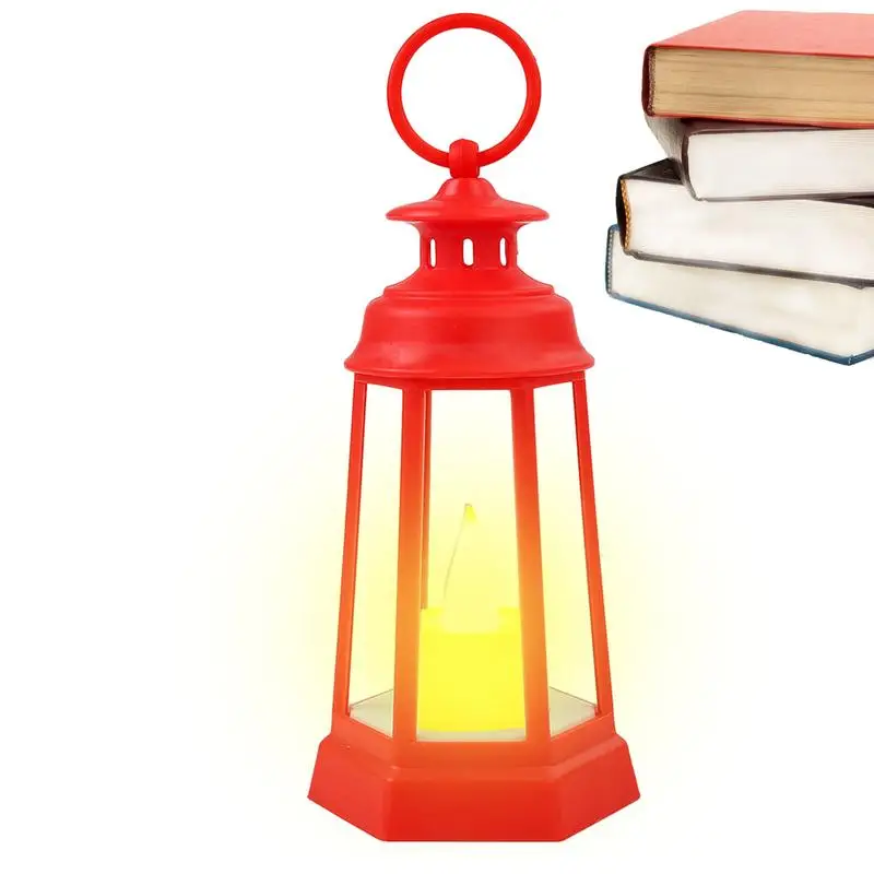

Mini Led Lantern Decorative LED Candle Lights LED Warm Candle Lanterns Home Decor Ornament Retro Hand-Held Candle Lanterns For