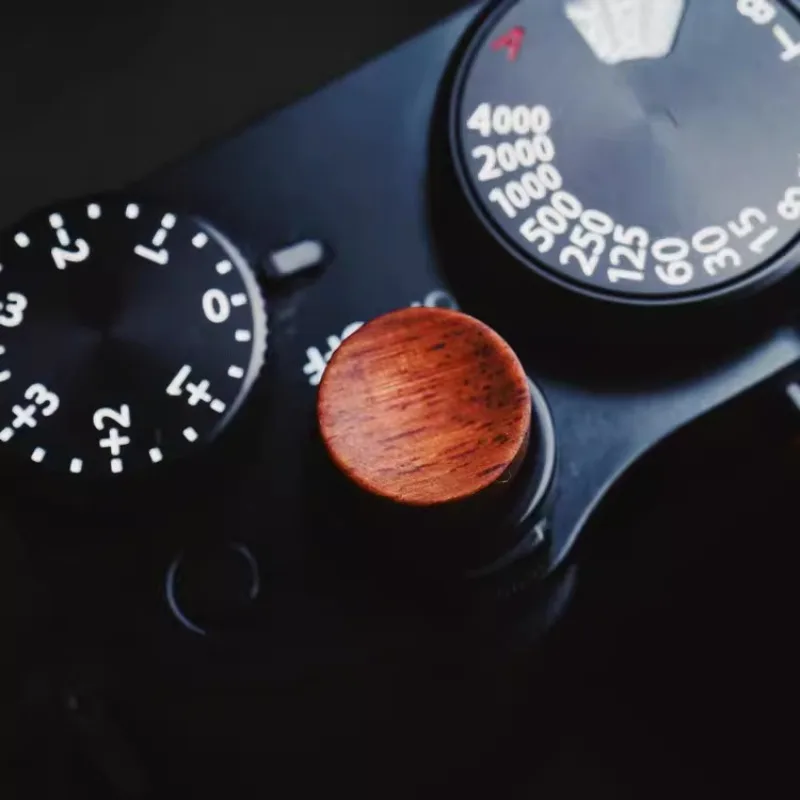 Wooden Wood Shutter Release Button For Fujifilm LEICA OLYMPUS