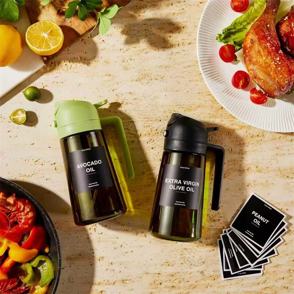 Olive oil dispenser for air fryer recipes