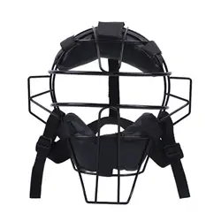Comfortable Lightweight Softball Face Mask - Durable Protective Sports Head Guard for Outdoor Play (Black )