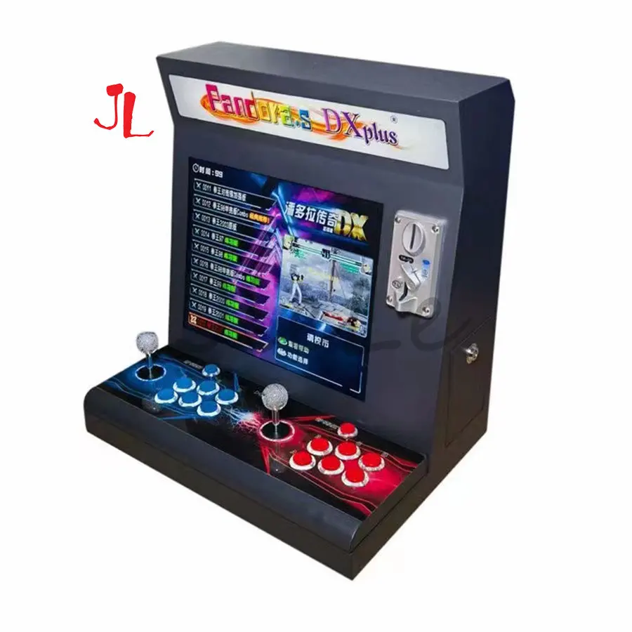 

17-дюймовая ЖК-видеоигровая консоль, Сага PANDORA DX 26800 в 1, материнская плата для ТВ, Retropie, мини-машина, аркадная палочка, приемник монет