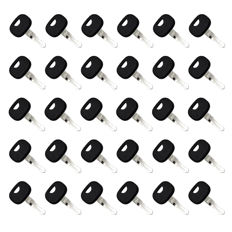 30Pcs Ignition Keys 10221073 606 Compatible with John Deer Crawler Track Loader 605C 655C 755C 950C 1050C