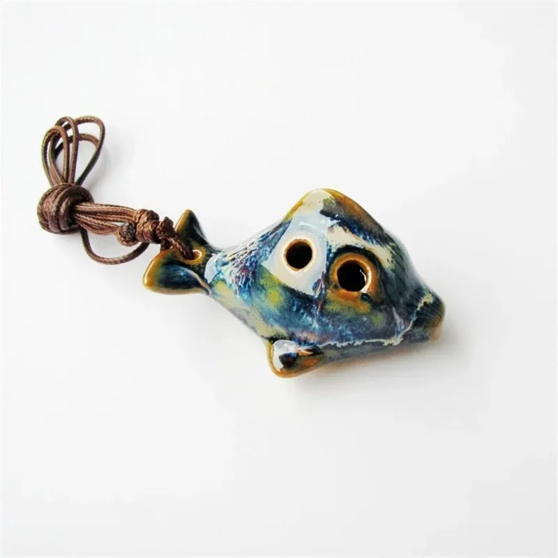 6 Hole Alto Ocarina Cartoon Tortoise Wind Orff Musical Instrument Flute Ceramic Flauta With Lanyard For Childen Student Beginner