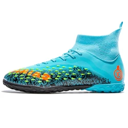 Men's Professional Soccer Cleats - Anti - Slip Outdoor Sports Shoes - 45 (X8823 - S - Moon)
