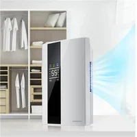 Déshumidificateur et purificateur d'air 2-en-1 silencieux pour chambre à coucher, portable pour sous-sol, avec télécommande, minuterie 24H et tuyau de vidange continu 2