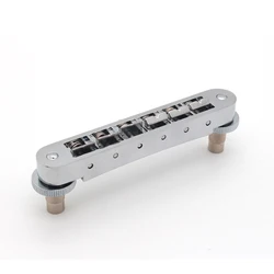 Chrome Gold Adjustable Vintage Jazz Bridge (Right Hand of Chrome)