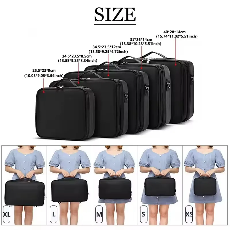 Nieuwe Oxford tas voor dames, professionele reisetui met grote capaciteit voor cosmetica, waterdicht, geschikt voor manicure en make-up._voghion.com