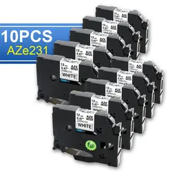 Industrial Label Maker Printer with QWERTY Keyboard & Symbol Functionality (10PK White Tape)
