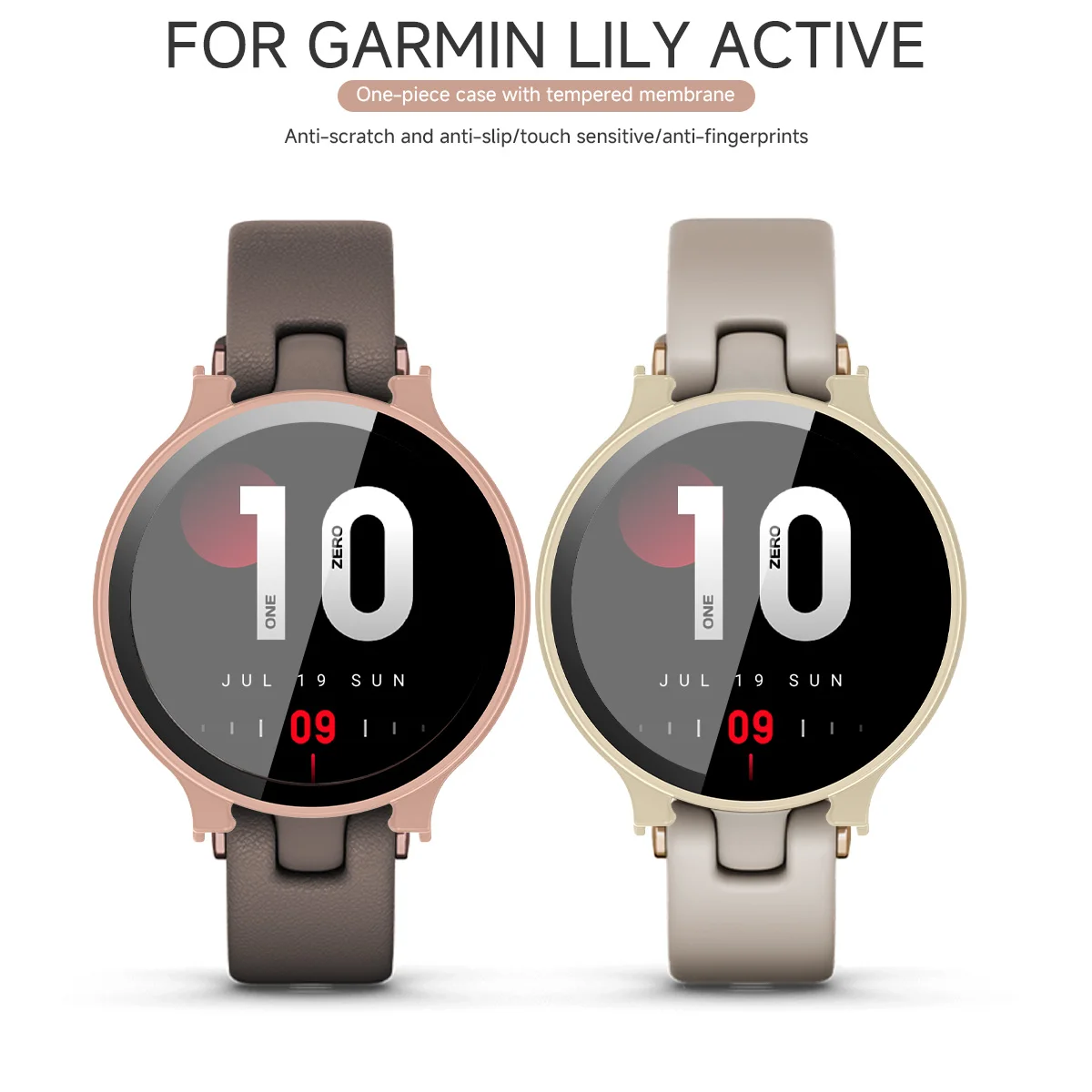Premium Tempered Glass Protective Case for Smart Watch - Full Cover Screen Protector & Bumper Shell Accessories