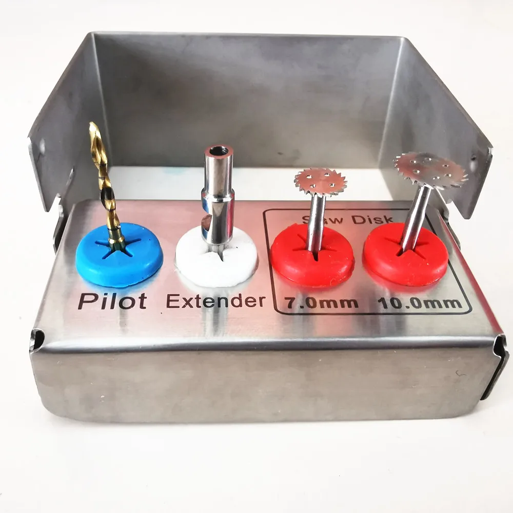 1 Satz Zahnknochen-Expander-Kit mit 7mm 10mm Säge scheiben, 1,8mm Pilot bohrer für chirurgische Implantate – Detail 1