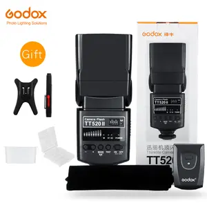 Вспышка для камеры Godox Thinklite TT520II со встроенным беспроводным сигналом 433 МГц для цифровых зеркальных камер Canon Nikon Pentax Sony Fuji Olympus s