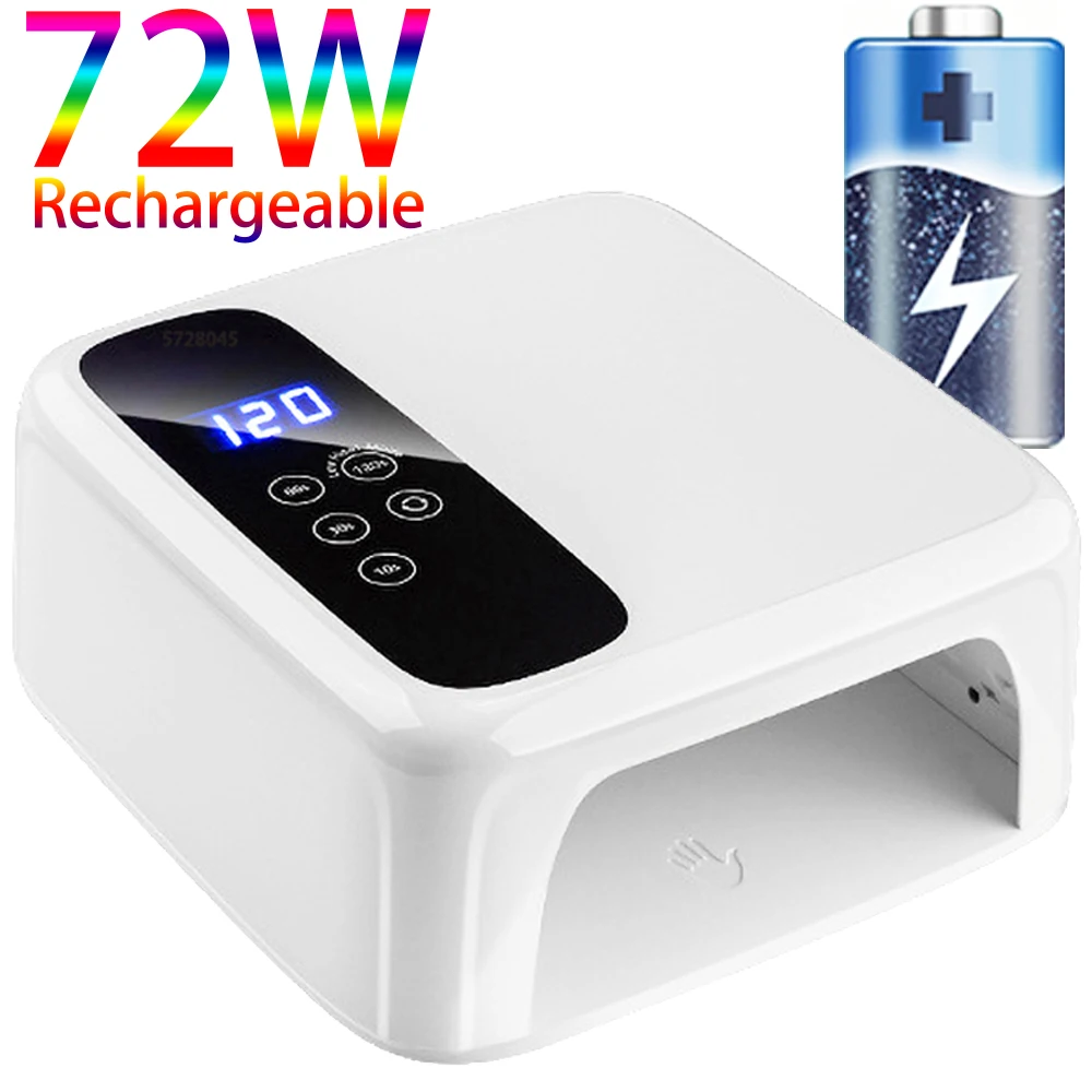LEDネイルランプ ワイヤレスネイル ドライヤー 72W UV Amazon.co.jp