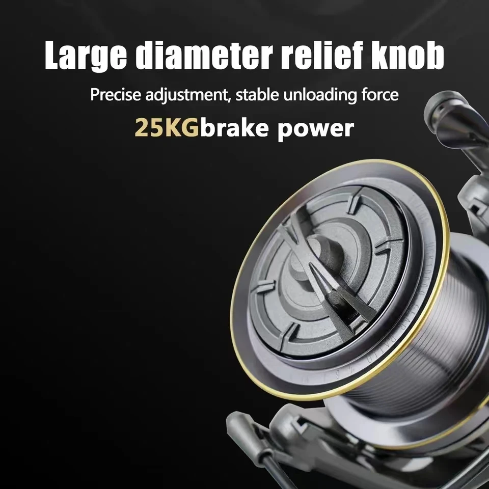 NGK Long Shot Jigging Spinning Reel 8000/9000/10000/12000/14000 Series 17+1B Surf Fishing Reels 55lb Max Drag Saltwater Big Reel 4