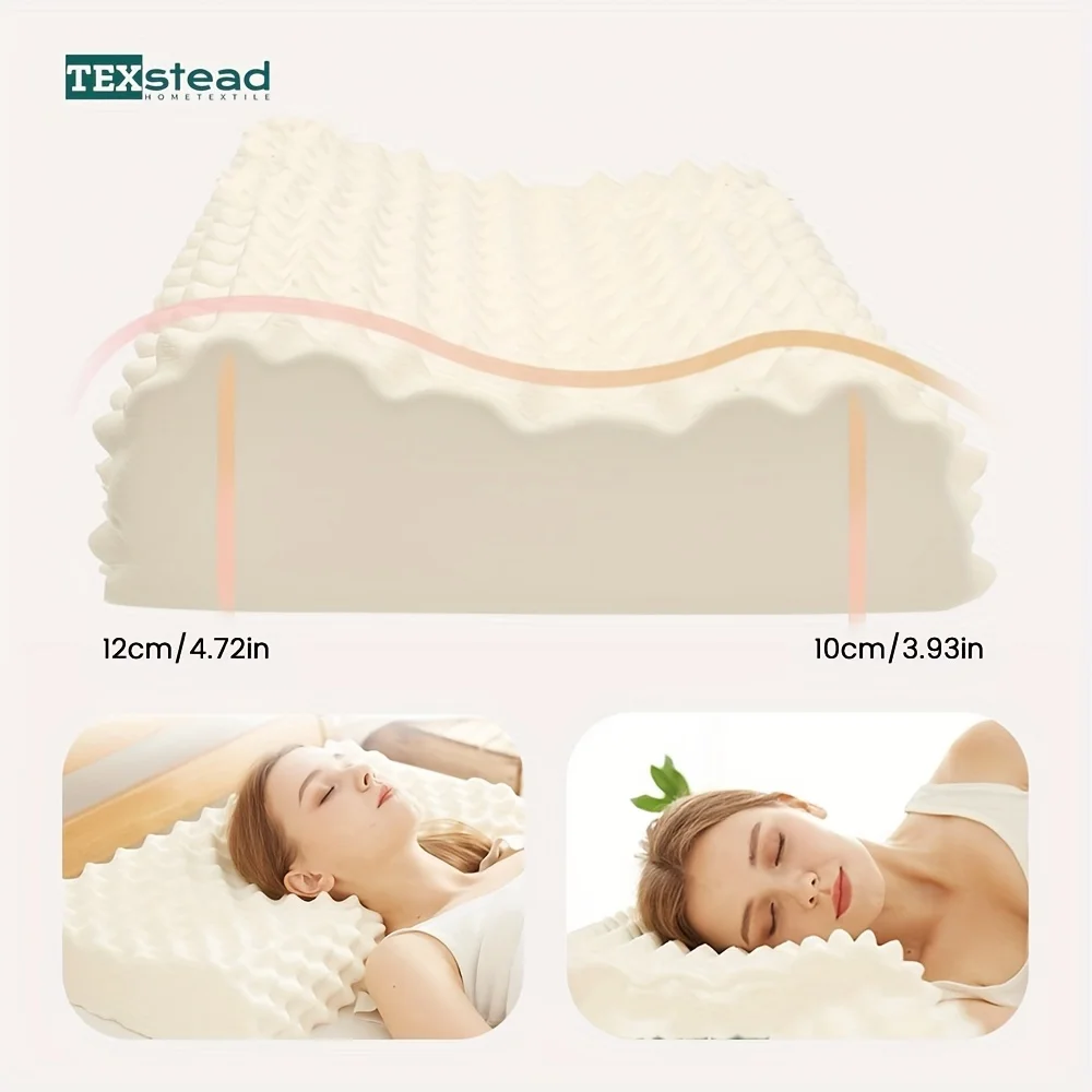 1 Pcs 93% Latex Pillow Massage Pillows for Sleeping Orthopedic Pillow Pure Natural Latex Memory Pillow 4