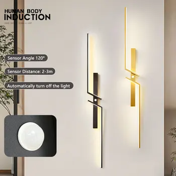 PIR Motion Human Sensor LED applique da parete per balcone corridoio Indoor Induction lampade da parete a LED applique da parete per camera da letto casa