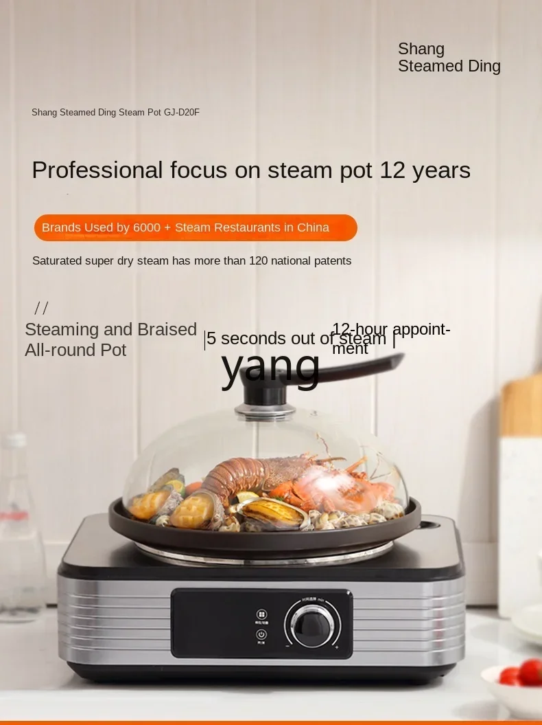 L'm'm Steam Pot Steam Seafood Domestic Hot Pot Multifunctional Electric Steamer