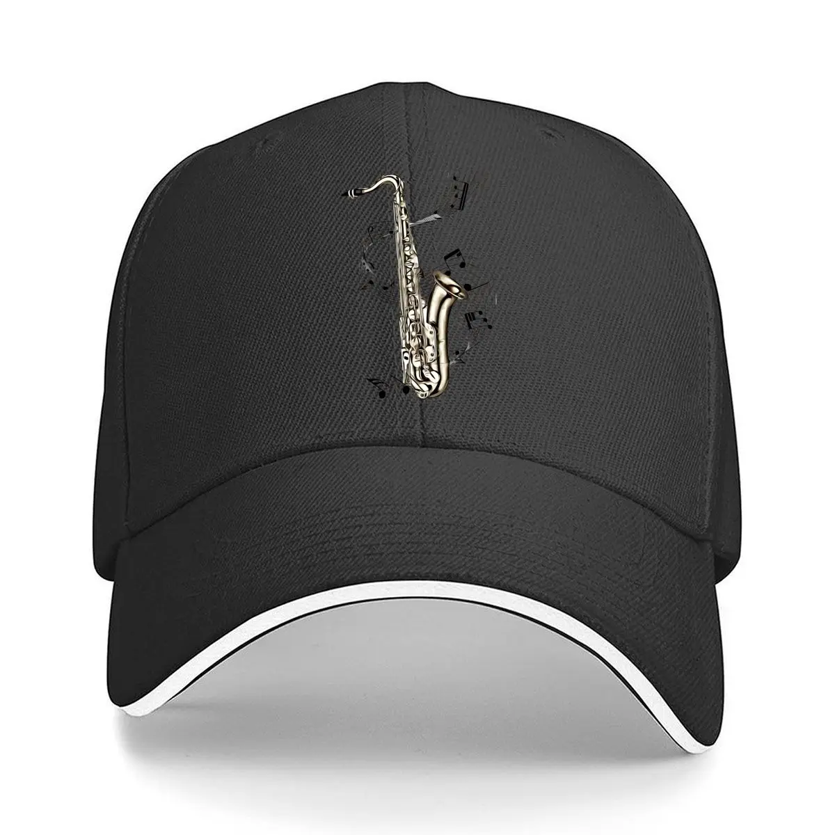 Saxophon – Musik, Instrument – Sandwich-Baseballkappe mit thematischem Design