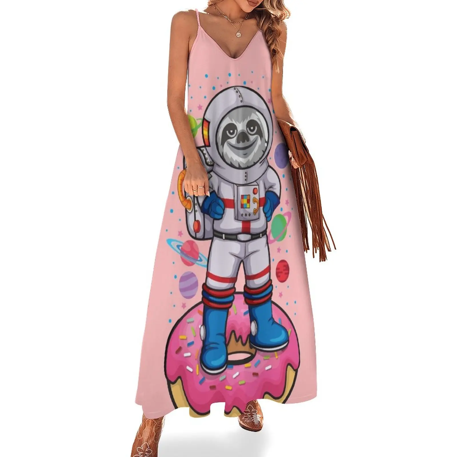 

Space Sloth Sleeveless Dress Elegant gown women clothing 2024 new arrivals