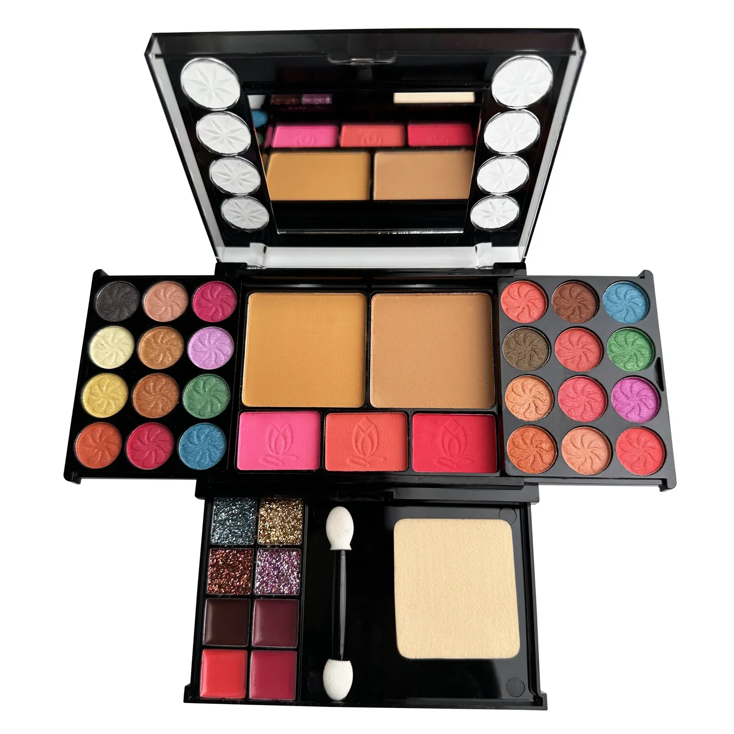 Mini Travel Makeup Palette Kit - 37 Colors Eyeshadow Blush  Lipstick Set