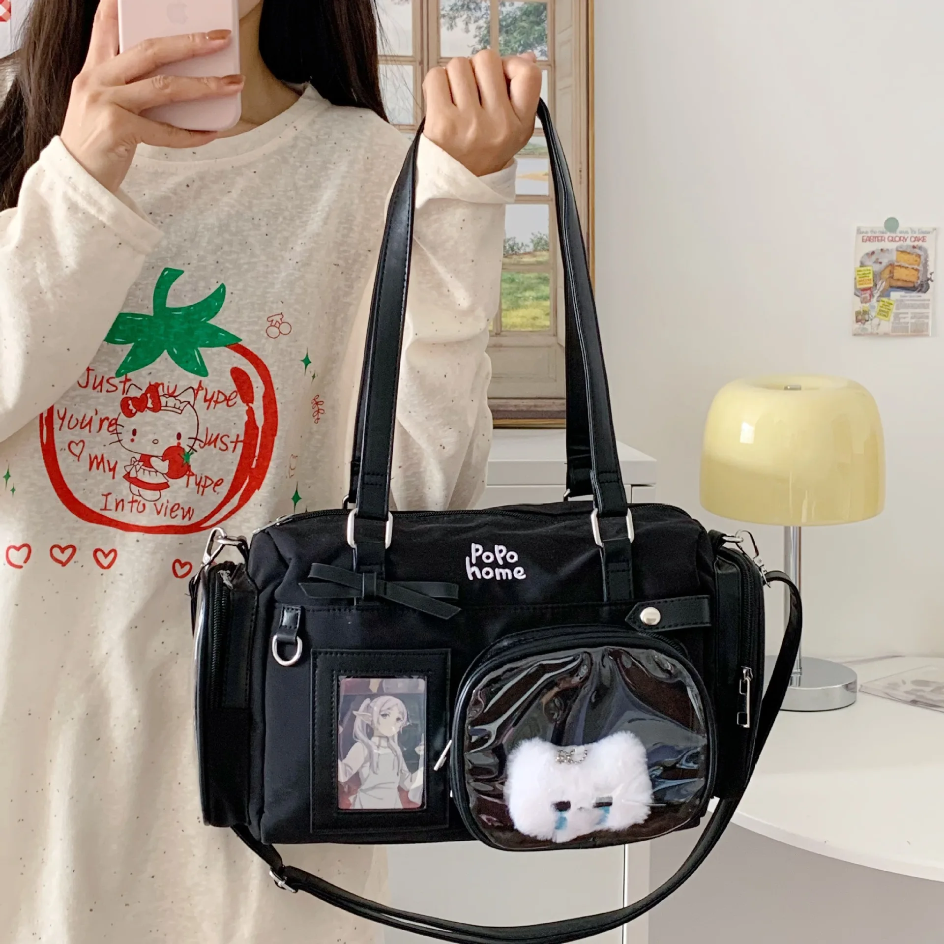 Kawaii Japanese Style Ribbon Tote Shoulder Ita Bag