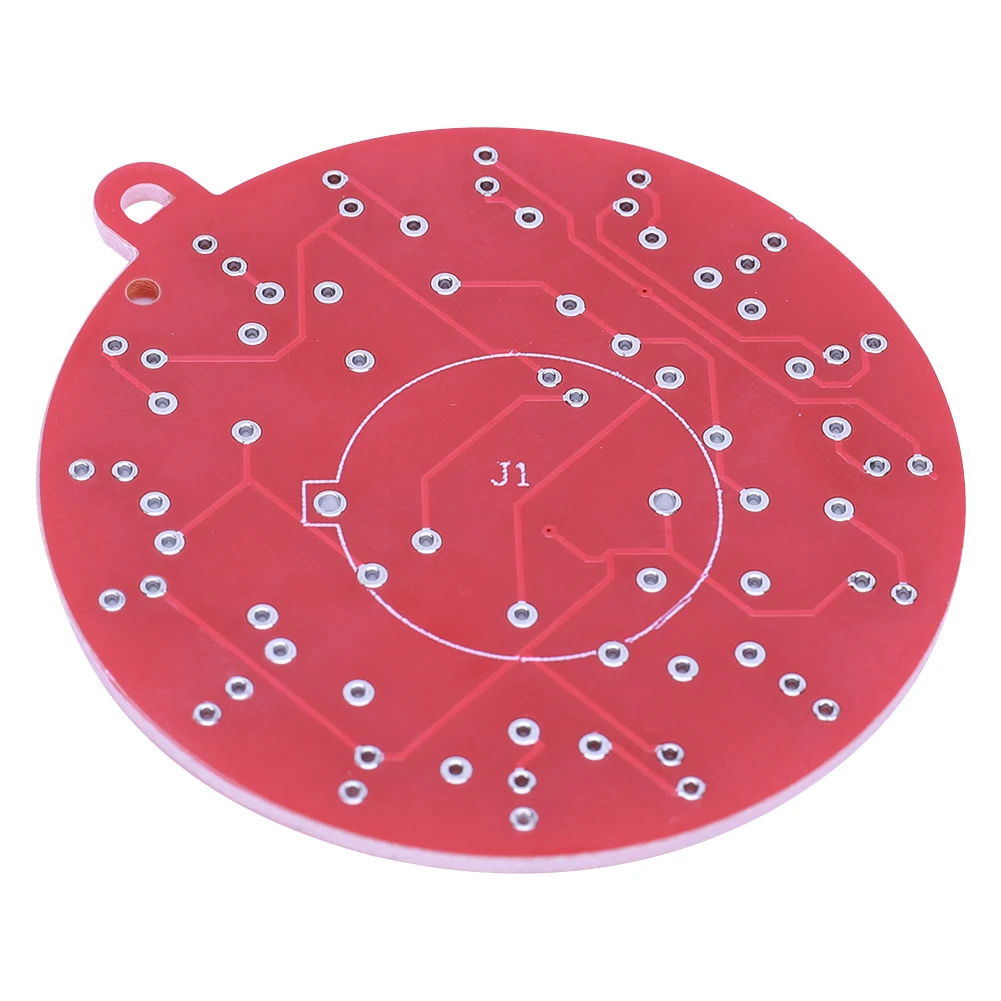 LED 크리스마스 트리 장식, 빨간색 및 녹색 LED 깜박이는 빨간색 및 녹색 LED 조명, 납땜 프로젝트 DIY 키트, NE555