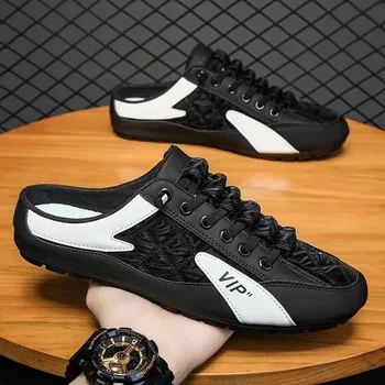 2025 Summer Slippers for Men Trendy Men's Flat Bottom Casual Shoes Soft Sole Support Shoes Men's Sneakers Zapatos De Hombre 1