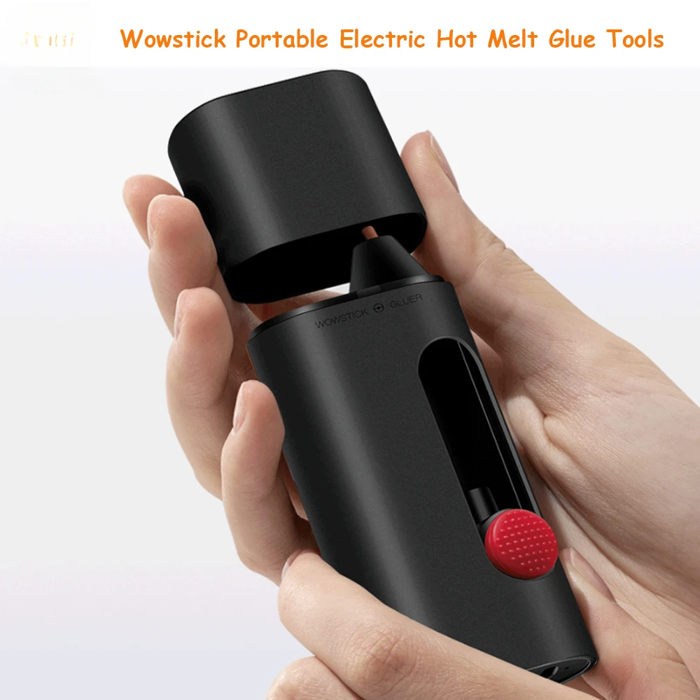 Wowstick Cordless Electric Hot Melt Glue Pen Gluer 2000mAh Type-C Rechargeable DIY Art Craft Glue Pen W/ 20pcs Stick