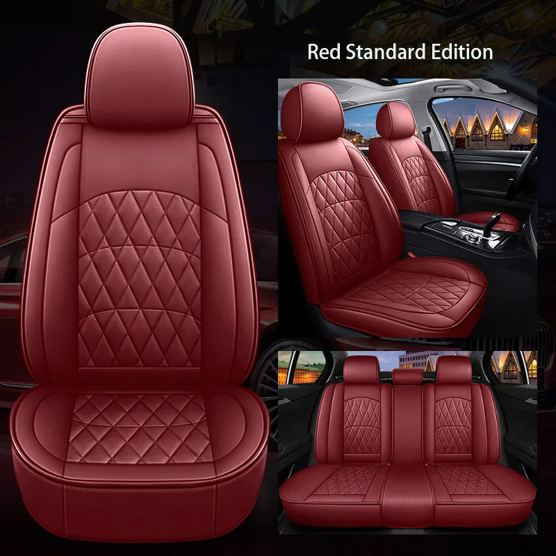 

WZBWZX Leather Car Seat Cover 98% Car Model For Toyota Lada Renault Kia Volkswage Honda BMW BENZ Car Accessories 5 Seats