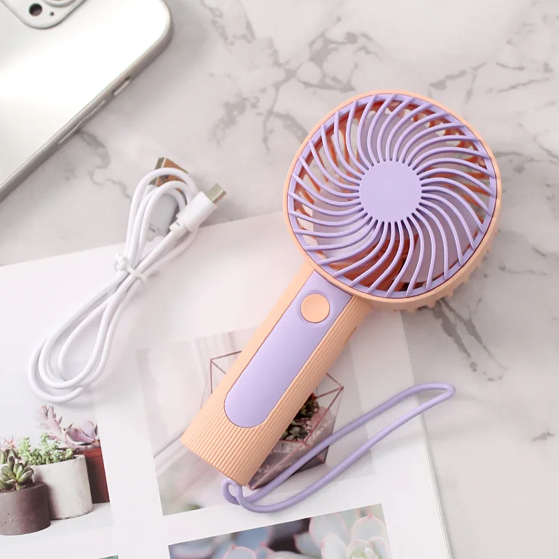 Mini Portable Fans 3 gear Handheld USB Rechargeable Fan Mini Desktop Air Cooler Outdoor Fan Cooling Travel Hand Fans 5