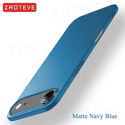 ZROTEVE Slim Matte Hard PC Cover - Premium Protective Phone Case for iPhone 17 Air (Matte Navy Blue)