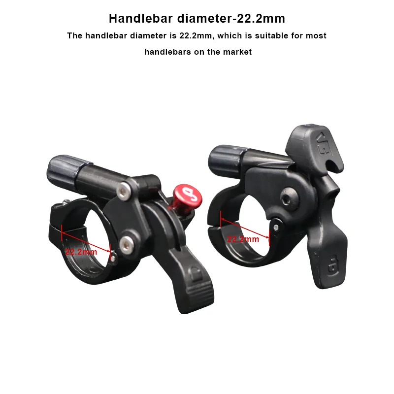 Levier De Verrouillage Fourche Vélo 22,2 Mm - Compatible RockSHOX, Réglable, Alliage Alu Léger - 12