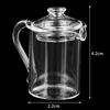 Doll House Glass Tea Cup Mini Tea Set Tea Set Teapot Cup Kettle 1: 12 Dollhouse Furniture Miniature Dining Ware Kitchen DIY Toy 4