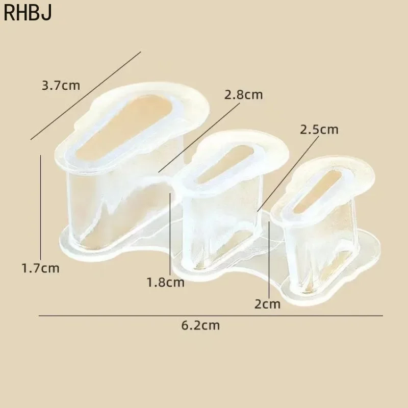 RHBJ 2pcs=1Pair Thumb and Foot Care Corrector Silicone Overlap Corrector for Protruding Toe Correction Clip Pad Toe Separators
