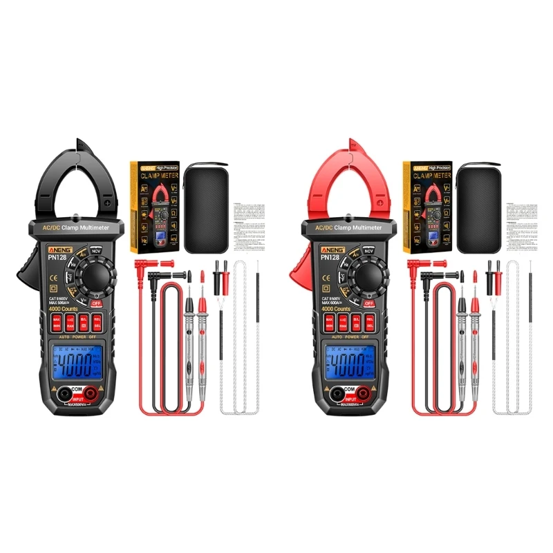 

Digital Clamp Meter TRMS 4000Counts,600A Current NCV Continuity Capacitance Resistance Frequency Diode