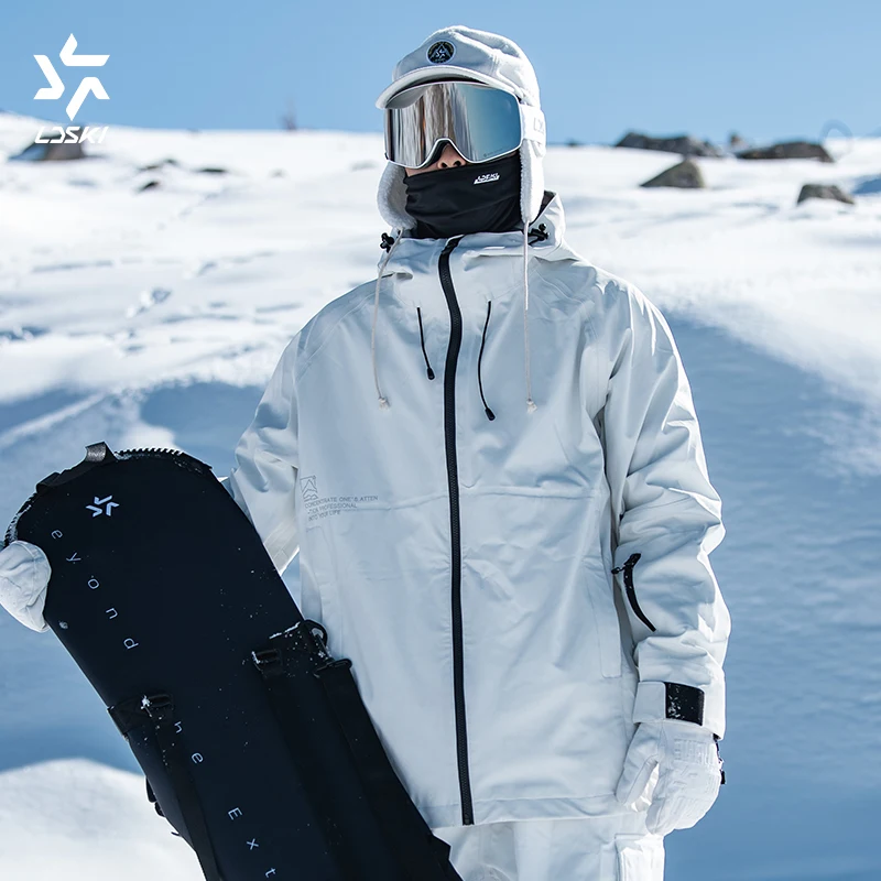 

LDSKI New Ski Suit for Women 3L Fabric Softshell Waterproof Breathable Windproof Winter Warm Wear Snowboarding Outdoor Sport Men